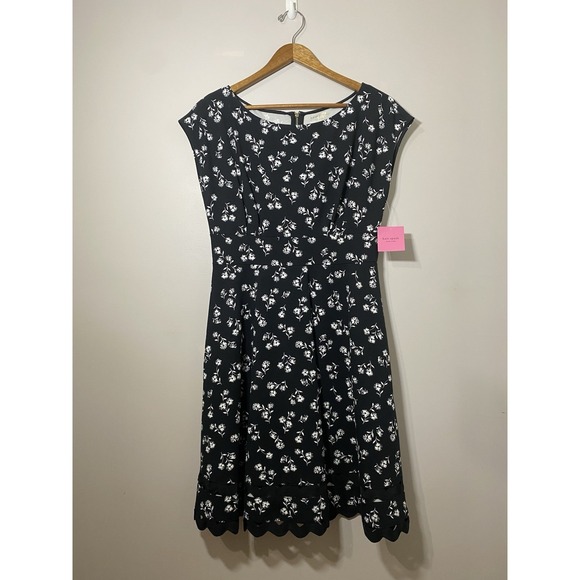 kate spade Dresses & Skirts - Kate Spade Dress Womens Large Dandelion Floral Short Sleeve Stretch Ponte A-Line